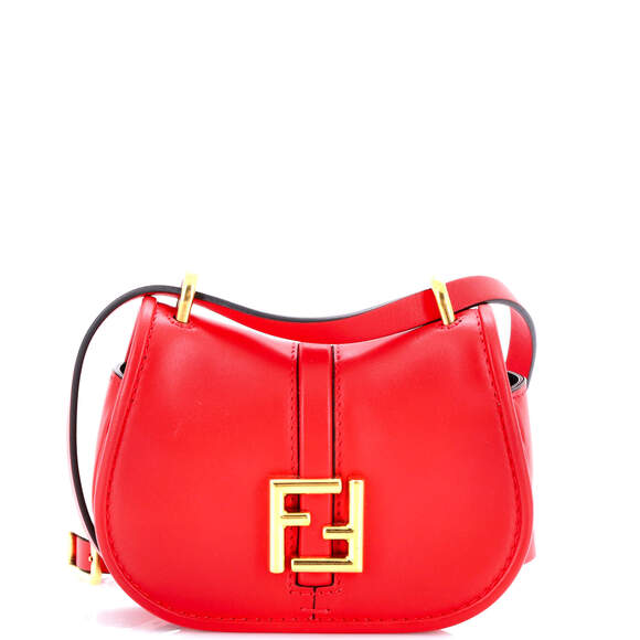 Fendi C'Mon Shoulder Bag Leather Nano #185252F13B - Picture 1 of 8
